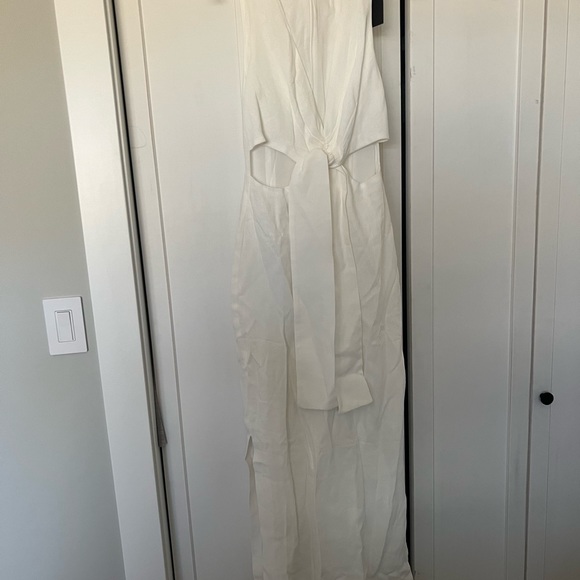 NWT Sir Clemence V Neck Dress in Ivory - Picture 6 of 7